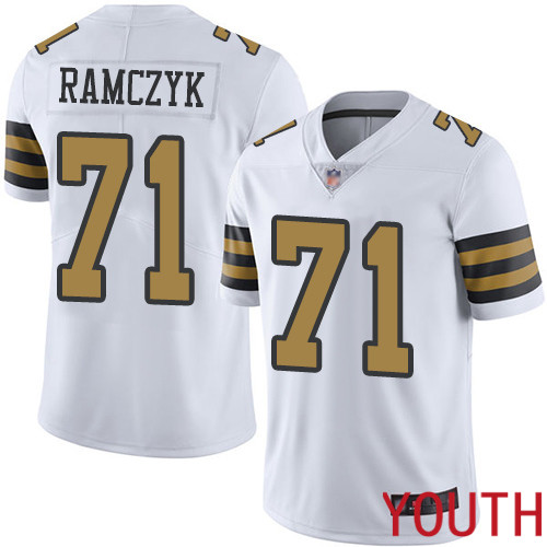 New Orleans Saints Limited White Youth Ryan Ramczyk Jersey NFL Football 71 Rush Vapor Untouchable Jersey